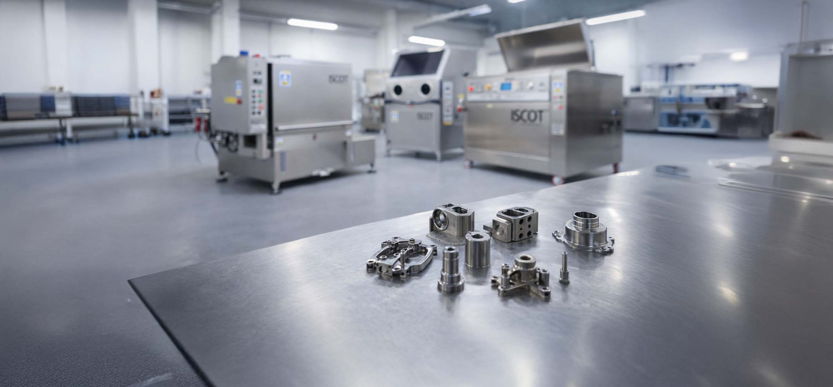 Lavaggio di componenti in impianto industriale